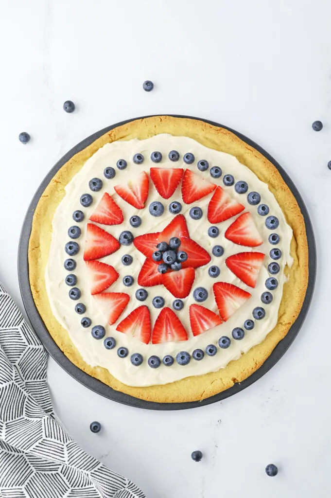 4th of July Fruit Pizza
