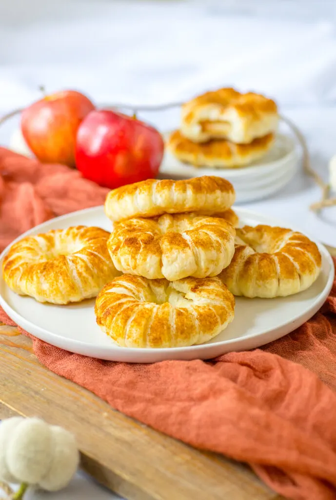 Puff Pastry Apple Donuts