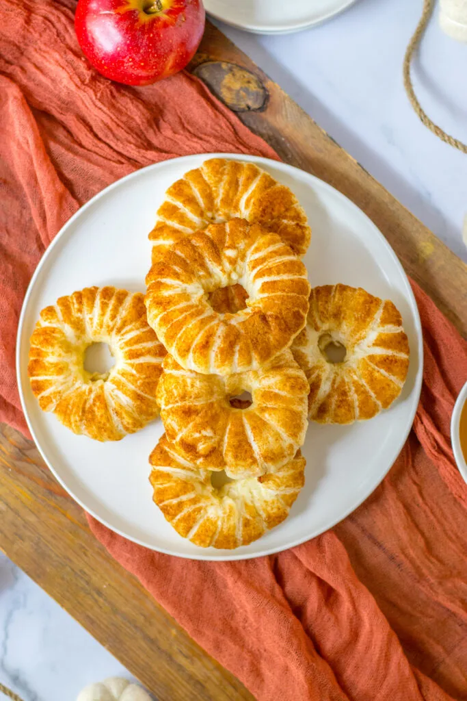 Puff Pastry Apple Donuts