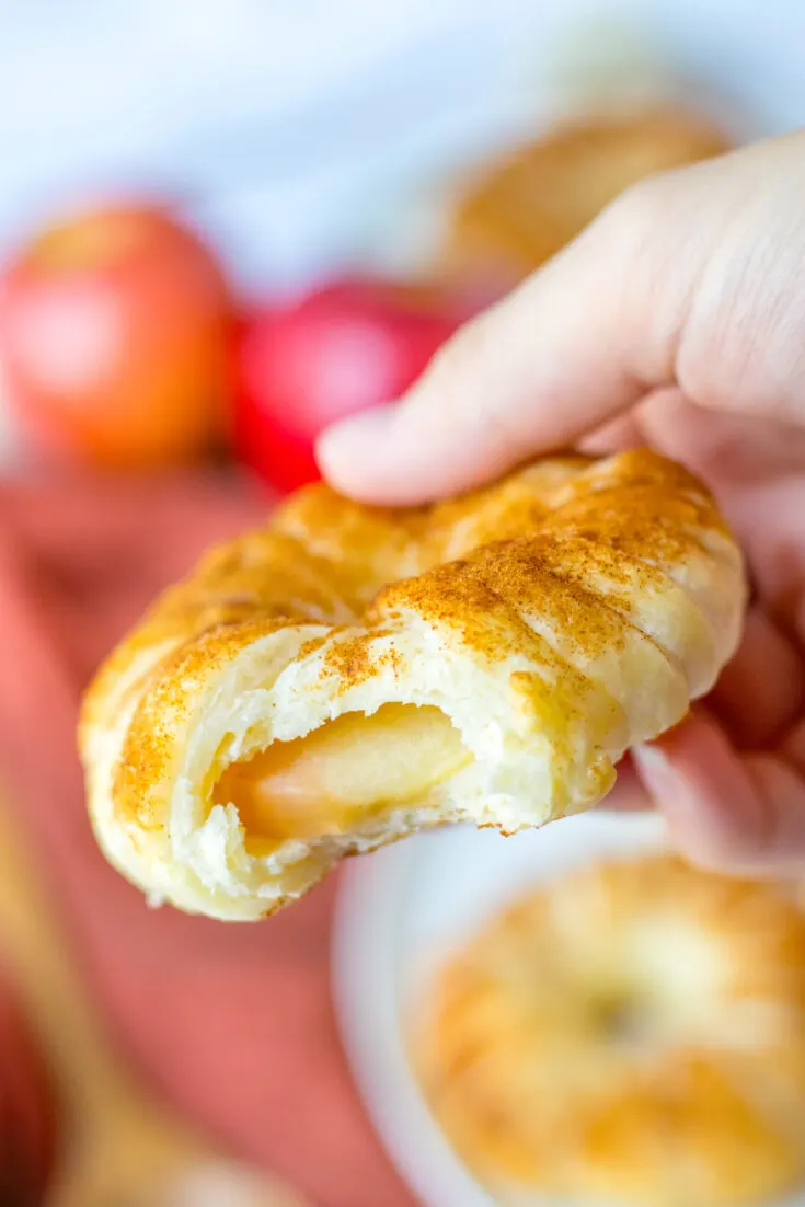 Puff Pastry Apple Donuts