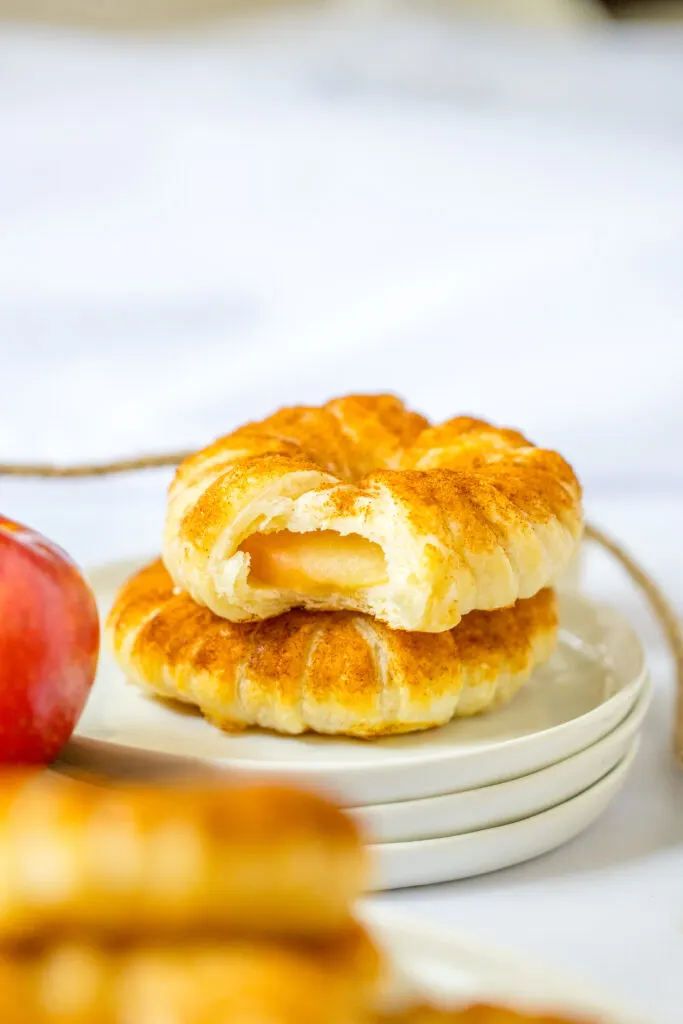 Puff Pastry Apple Donuts