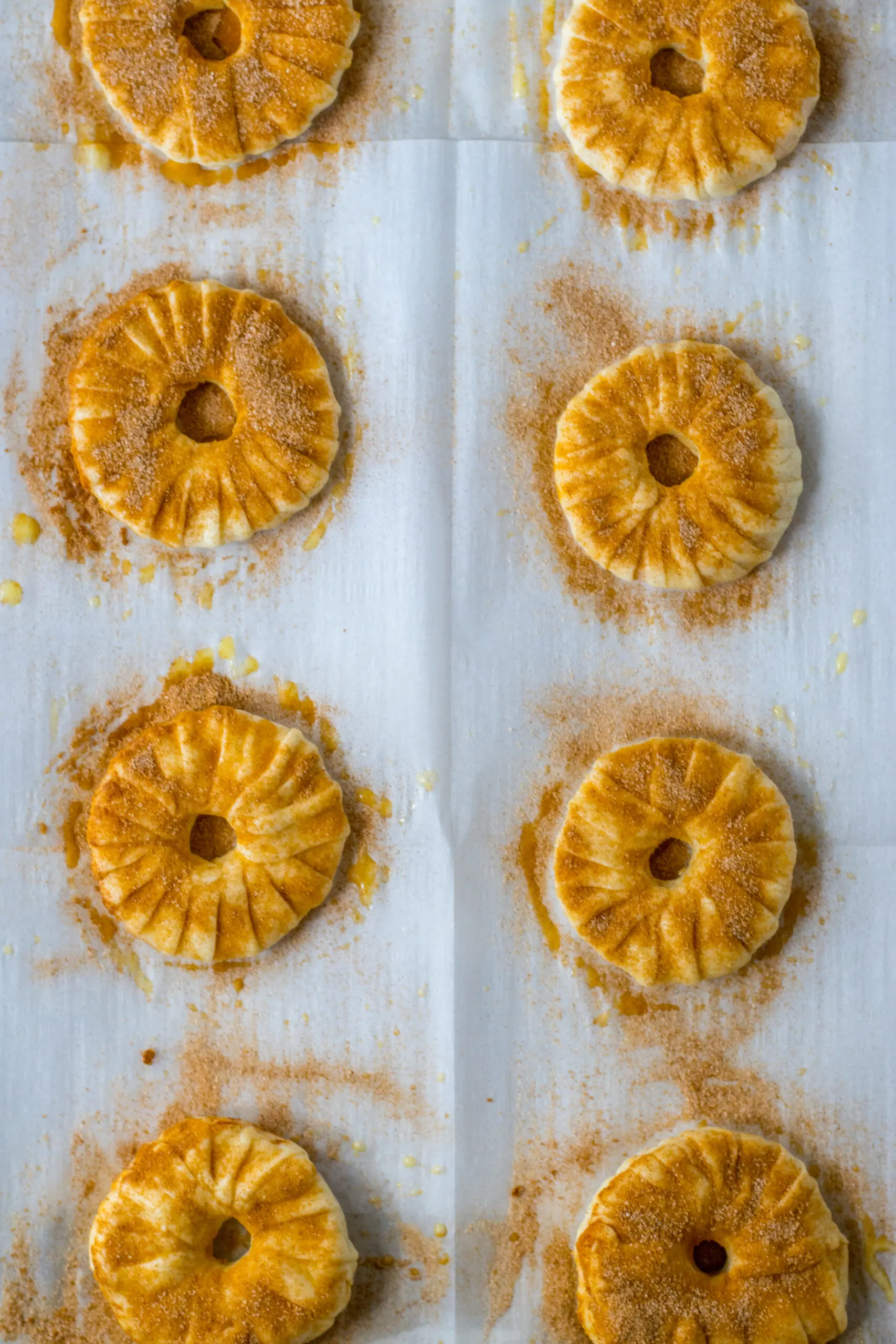 Puff Pastry Apple Donuts