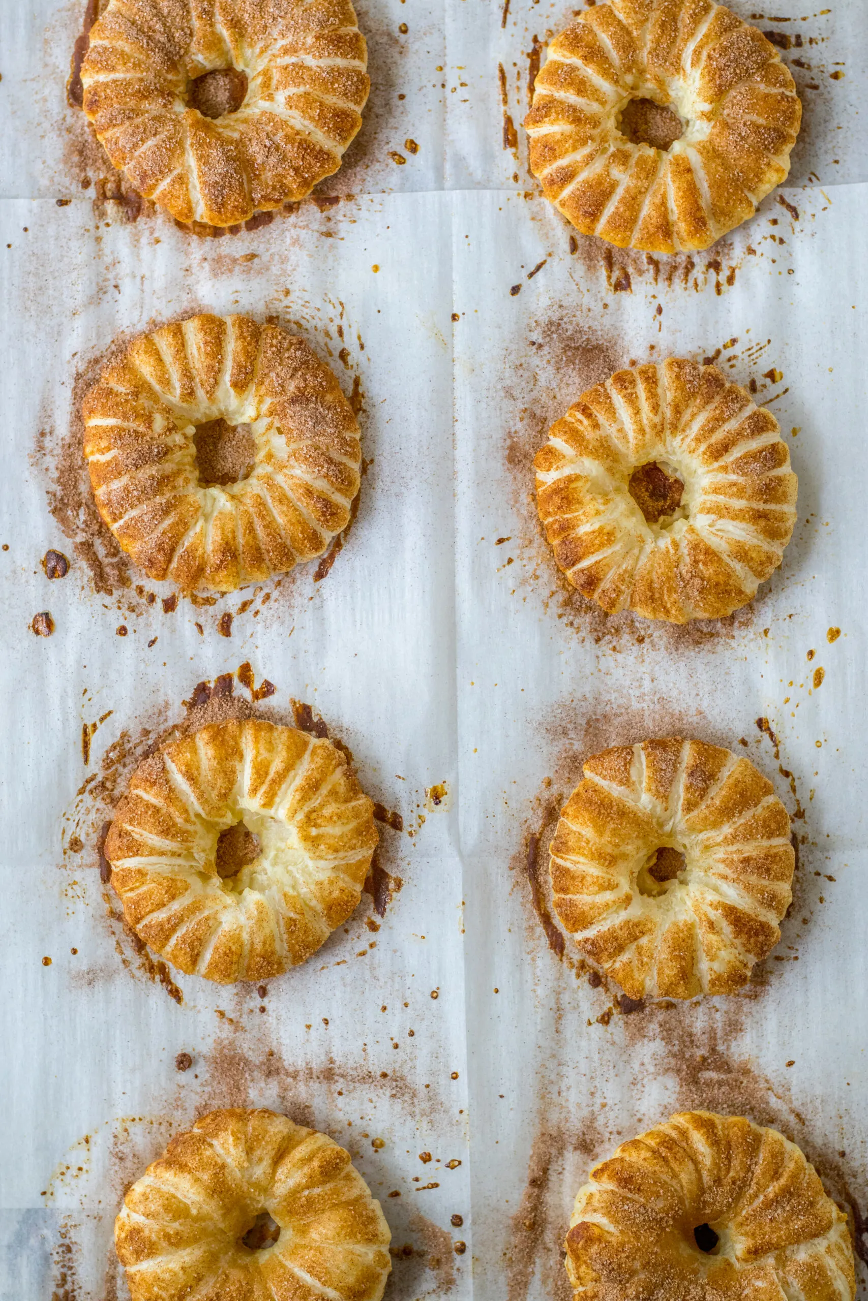 Puff Pastry Apple Donuts