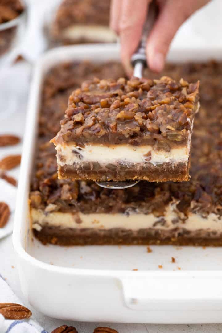 Pecan Pie Cheesecake - Moore or Less Cooking