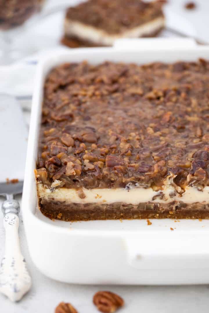 Pecan Pie Cheesecake - Moore or Less Cooking