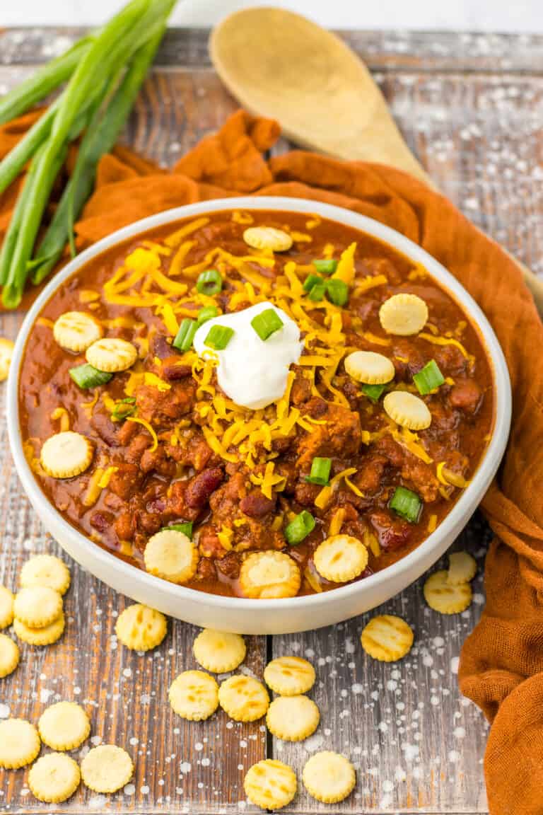 Slow Cooker Cube Steak Chili - Moore or Less Cooking