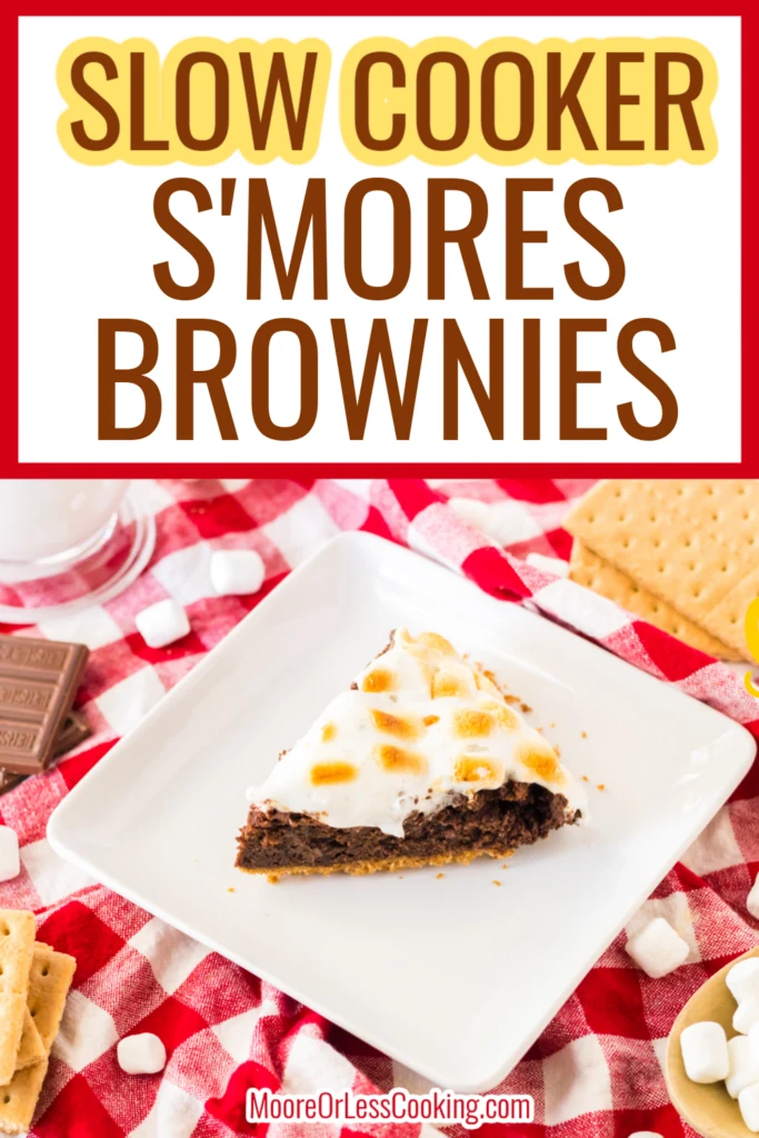 Slow Cooker S’mores Brownies