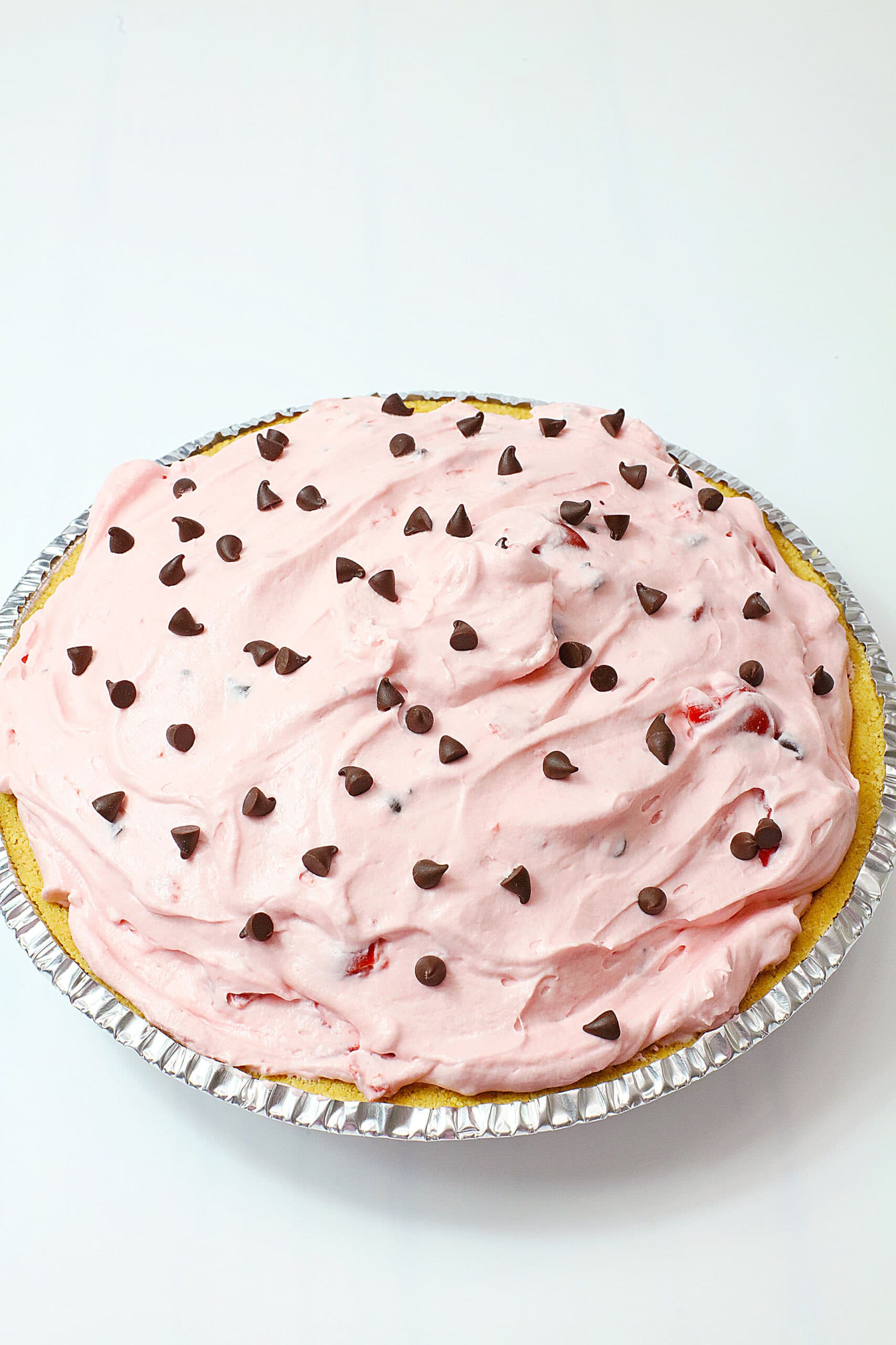 sprinkle chocolate chips on top