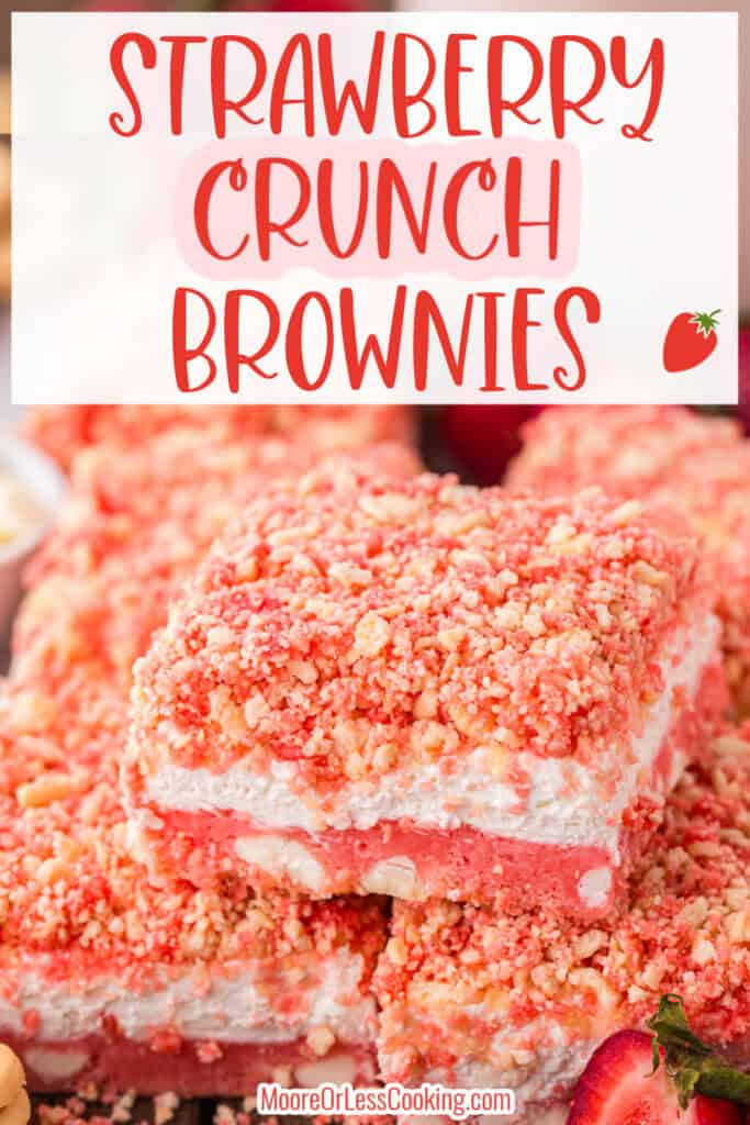 Strawberry Crunch Brownies Pin