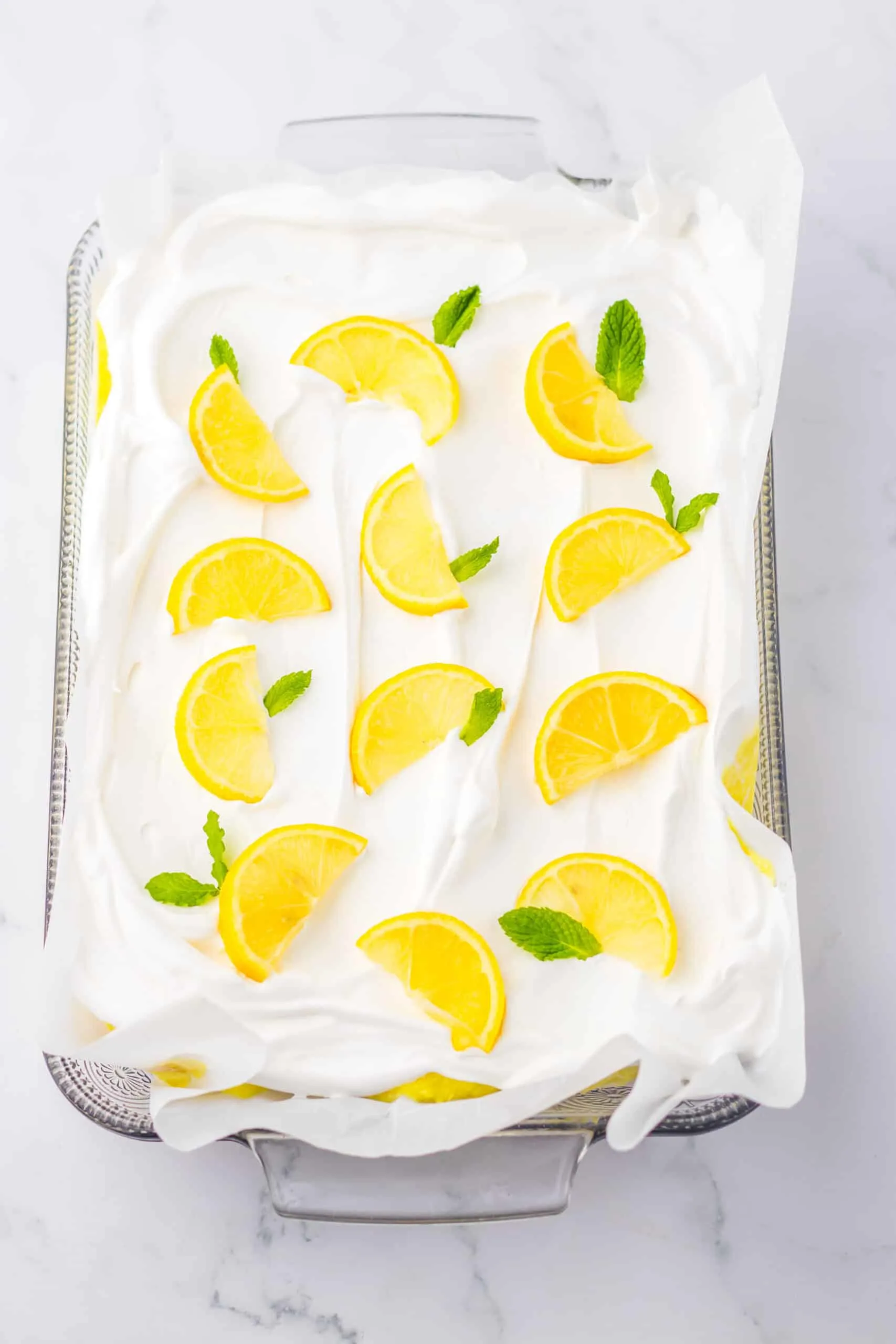Lemon Icebox Cake add top layer