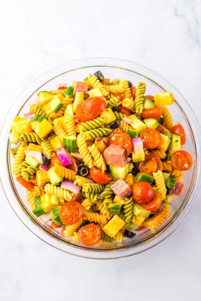 all mixed up best pasta salad