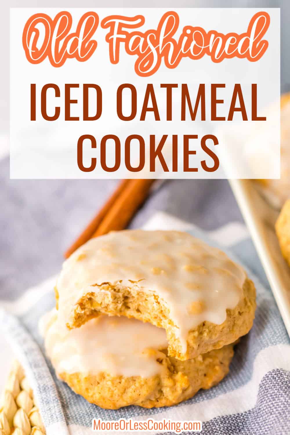 These Old Fashion Iced Oatmeal Cookies are a homemade version of my favorite store bought cookie. Of course they are better homemade and the glaze is perfect! via @Mooreorlesscook