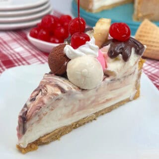 Banana Split No Bake Pie