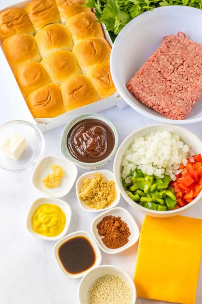 ingredients to make sloppy joe sliders