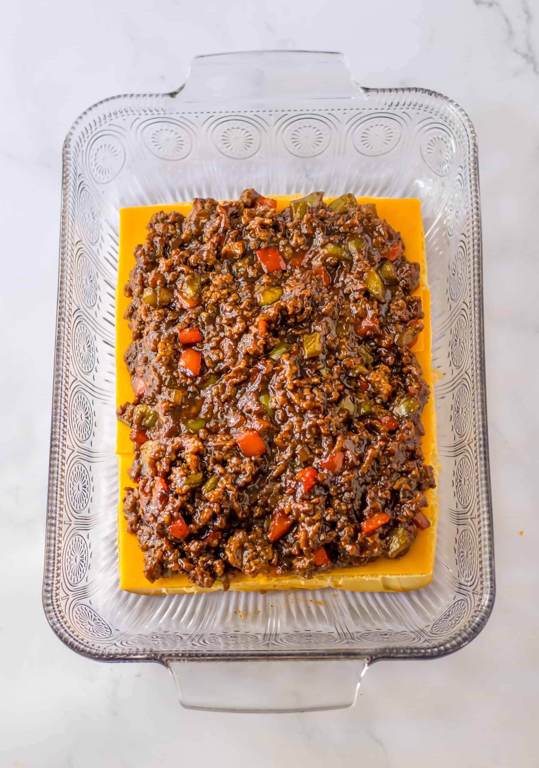 top with sloppy joe mixture