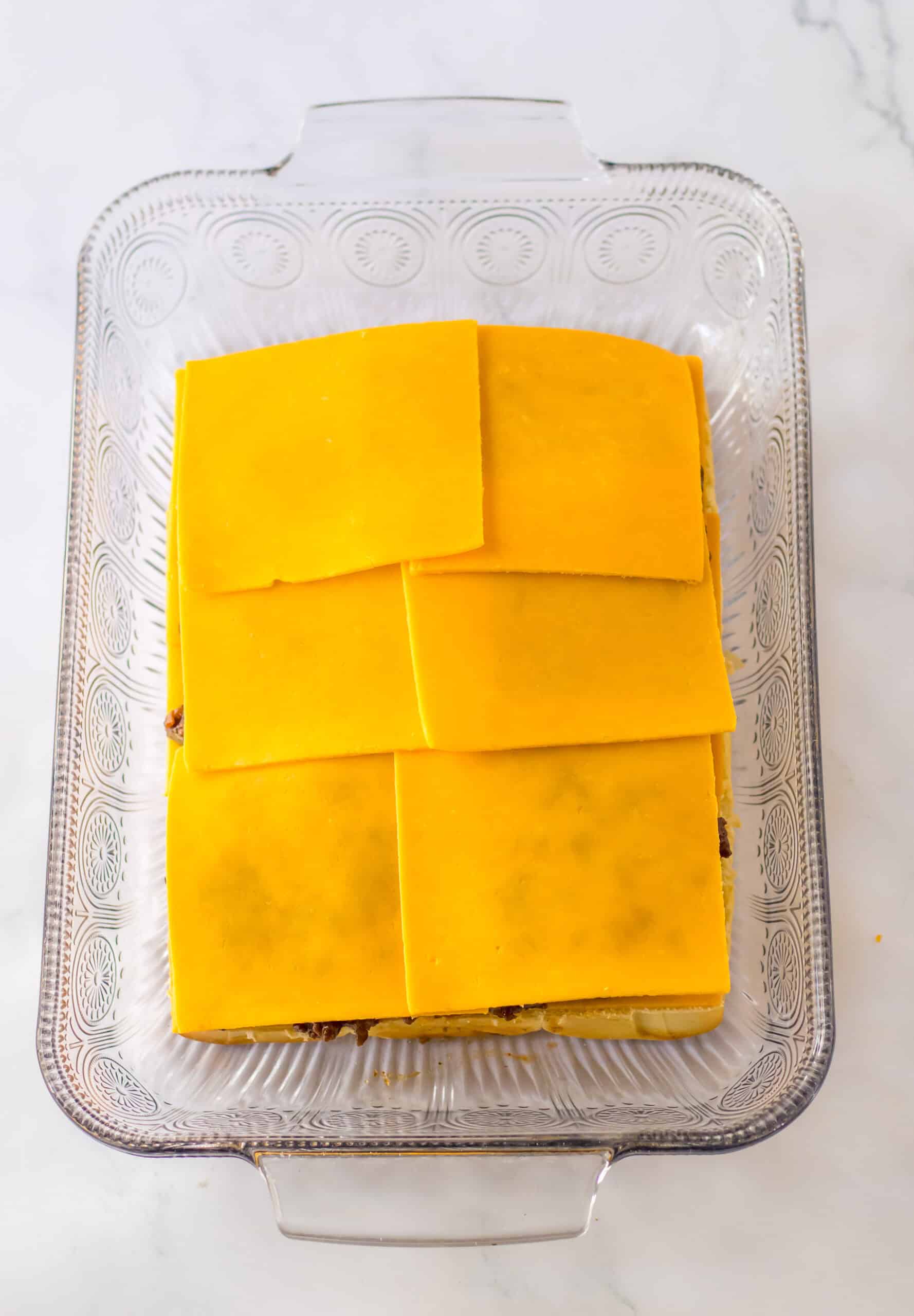 top with cheese