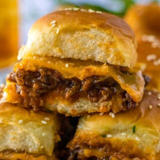 up close sloppy joe sliders