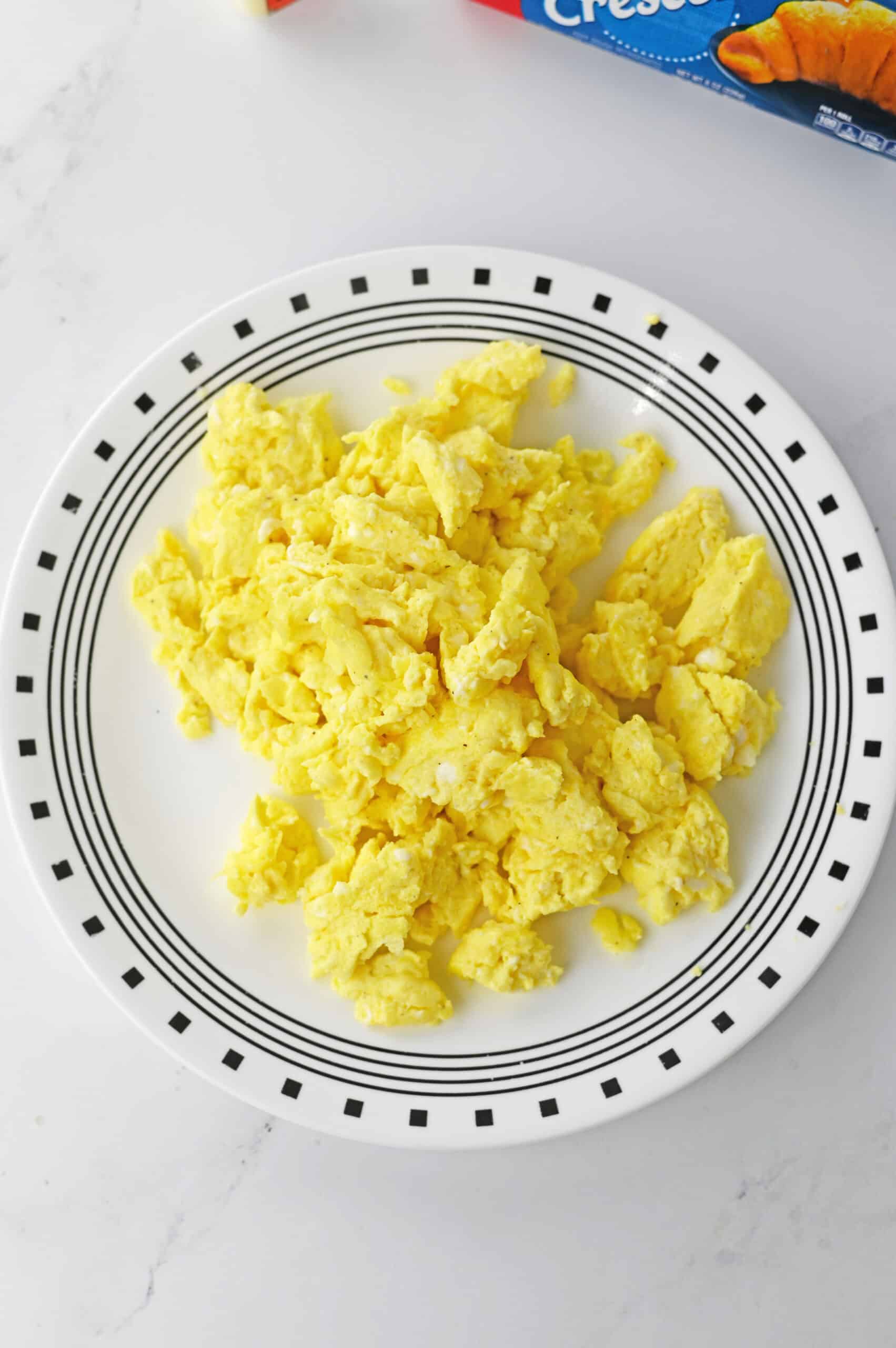 cooked scrambled eggs