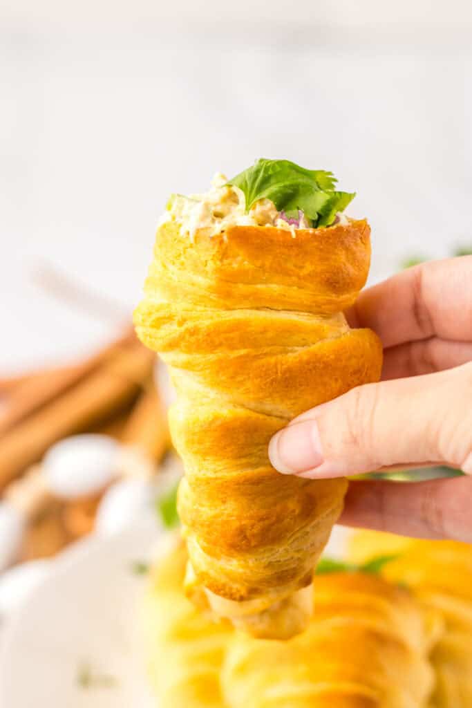 Chicken Salad Carrot Stuffed Crescents 