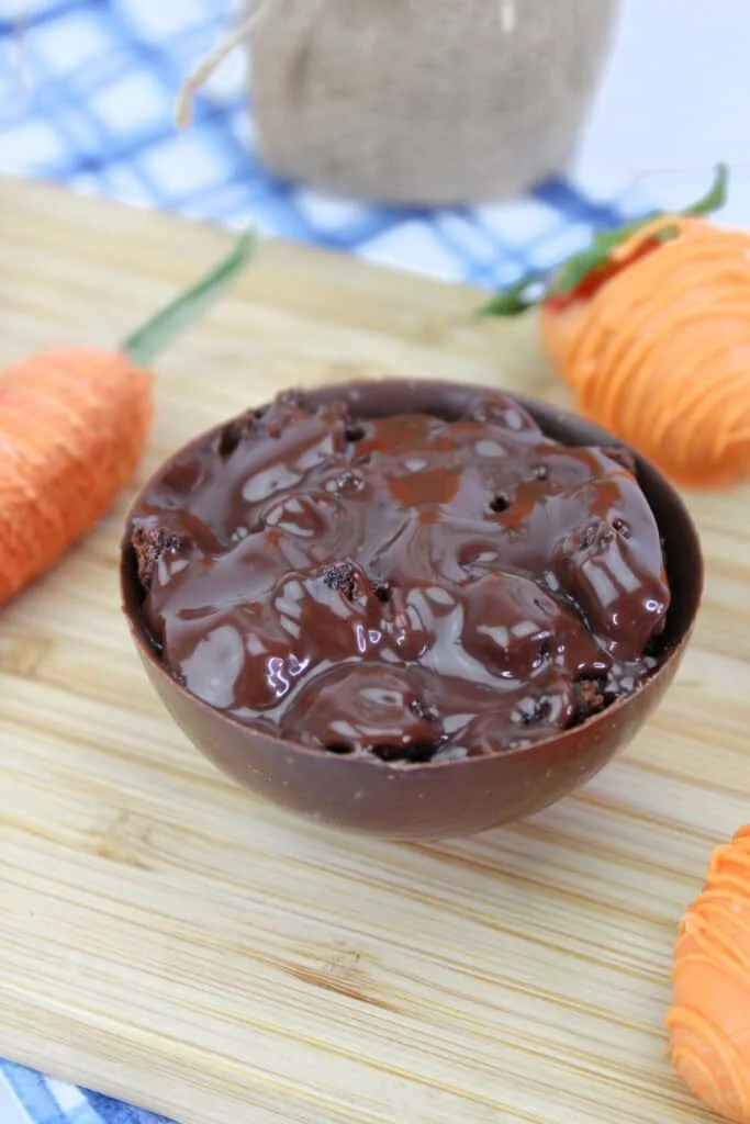 process carrot patch brownie cups pudding chocolate