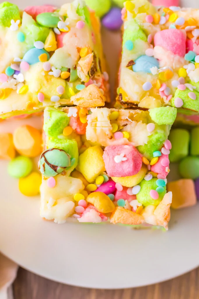 top view of candy