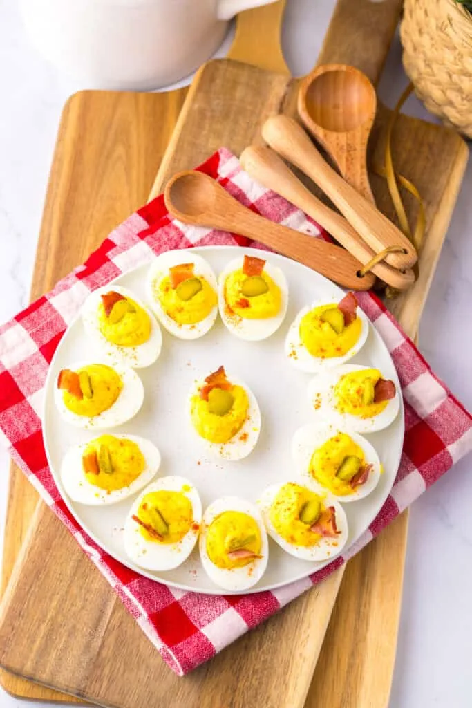 Million Dollar Deviled Eggs full plate