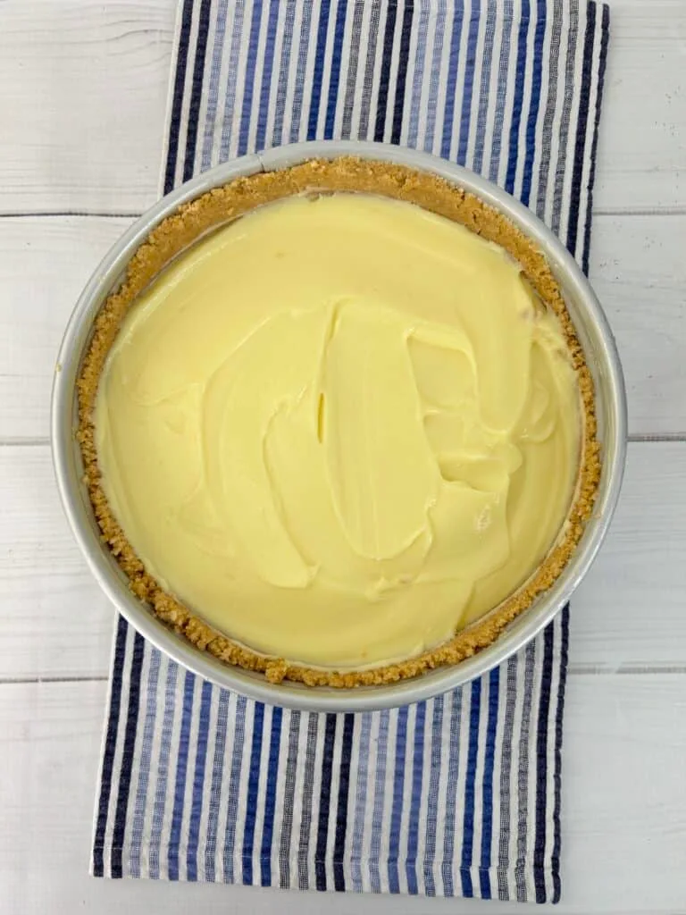 No Bake Banana Pudding Cheesecake second steps