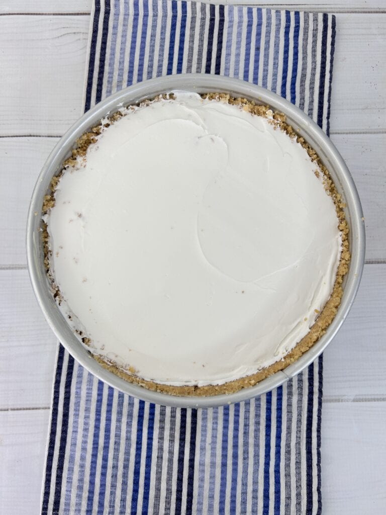 No Bake Banana Pudding Cheesecake first steps