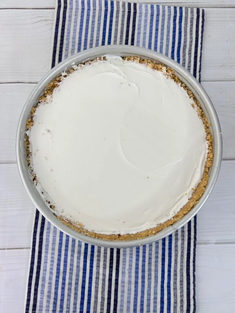 No Bake Banana Pudding Cheesecake first steps