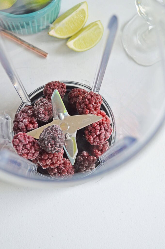 Process in Blackberry Margaritas