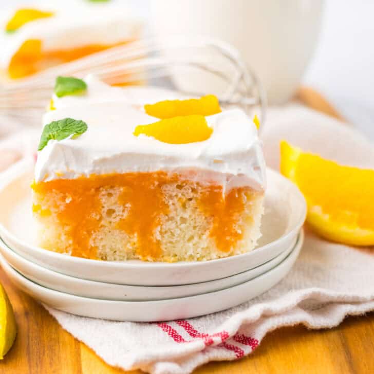 Orange Creamsicle Poke Cake