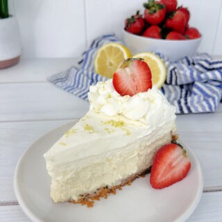 No bake lemon cheesecake.