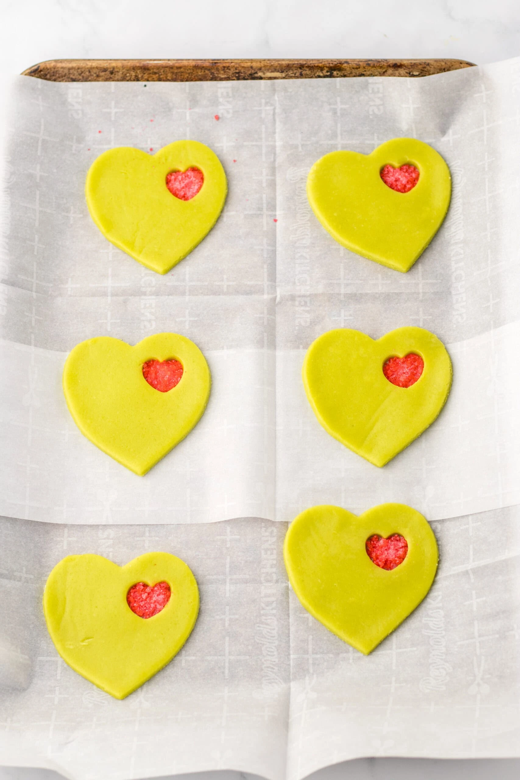 cookies ready to go in oven