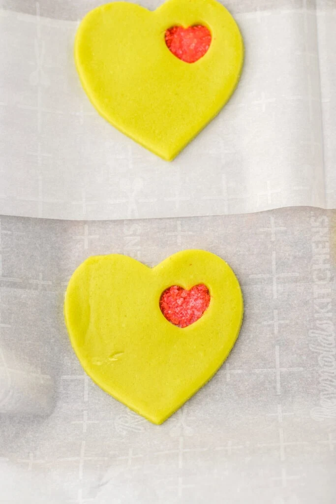 grinch stained glass cookies