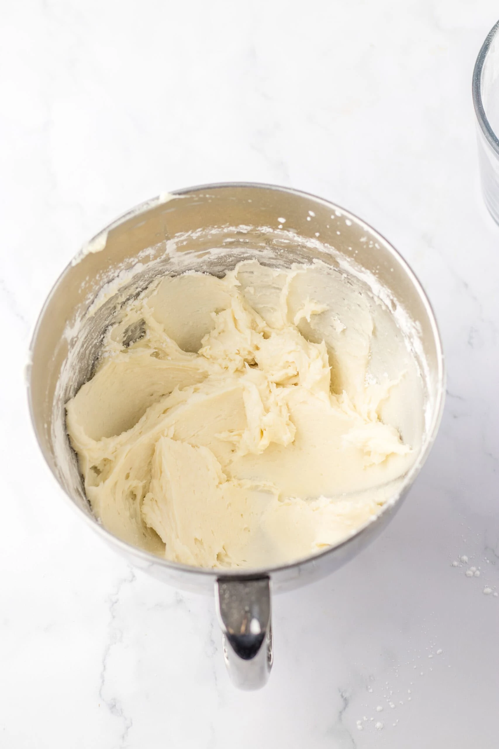 whip up ingredients in bowl for buttercream truffles