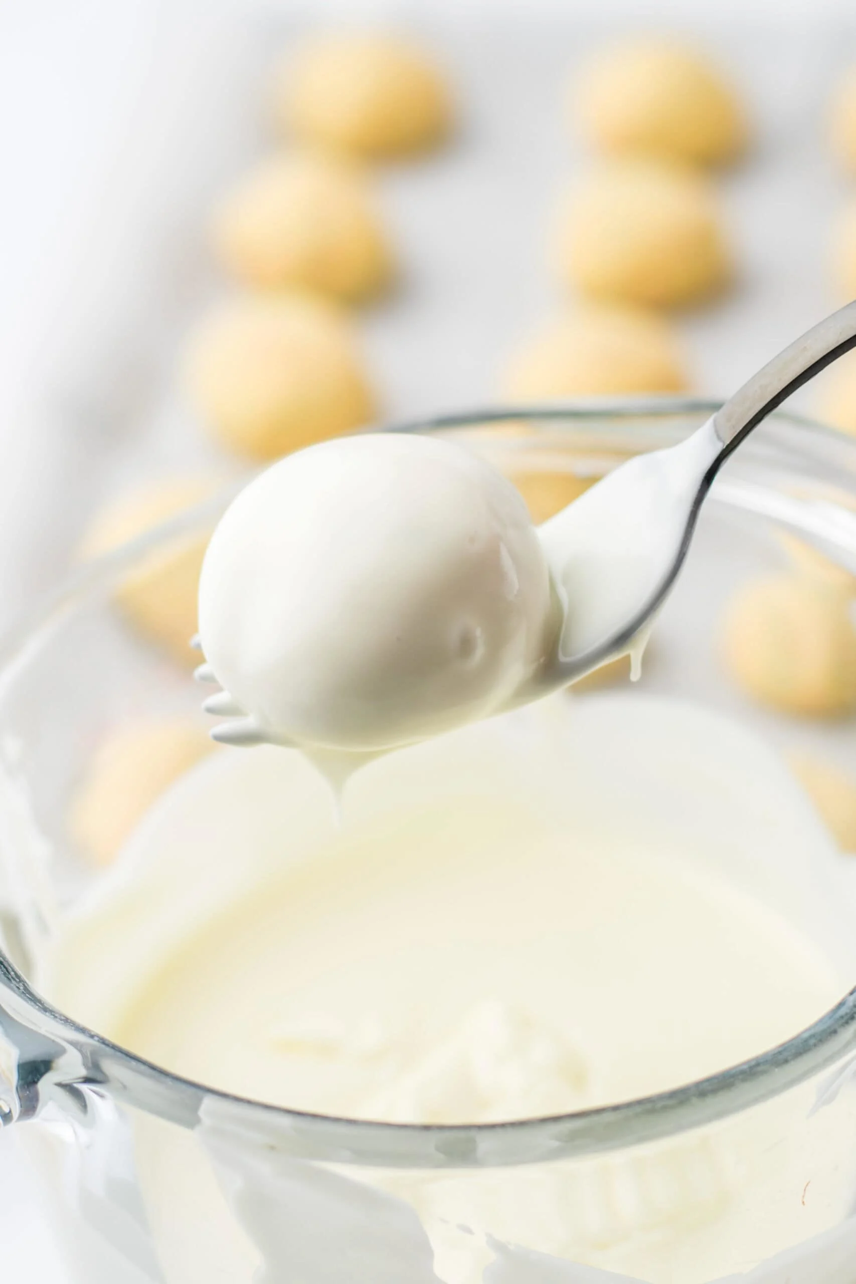 chocolate coated sugar cookie truffle