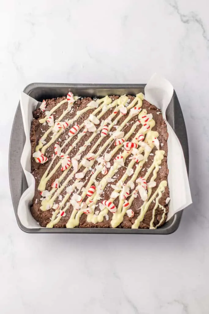 fudge in pan ready to cut