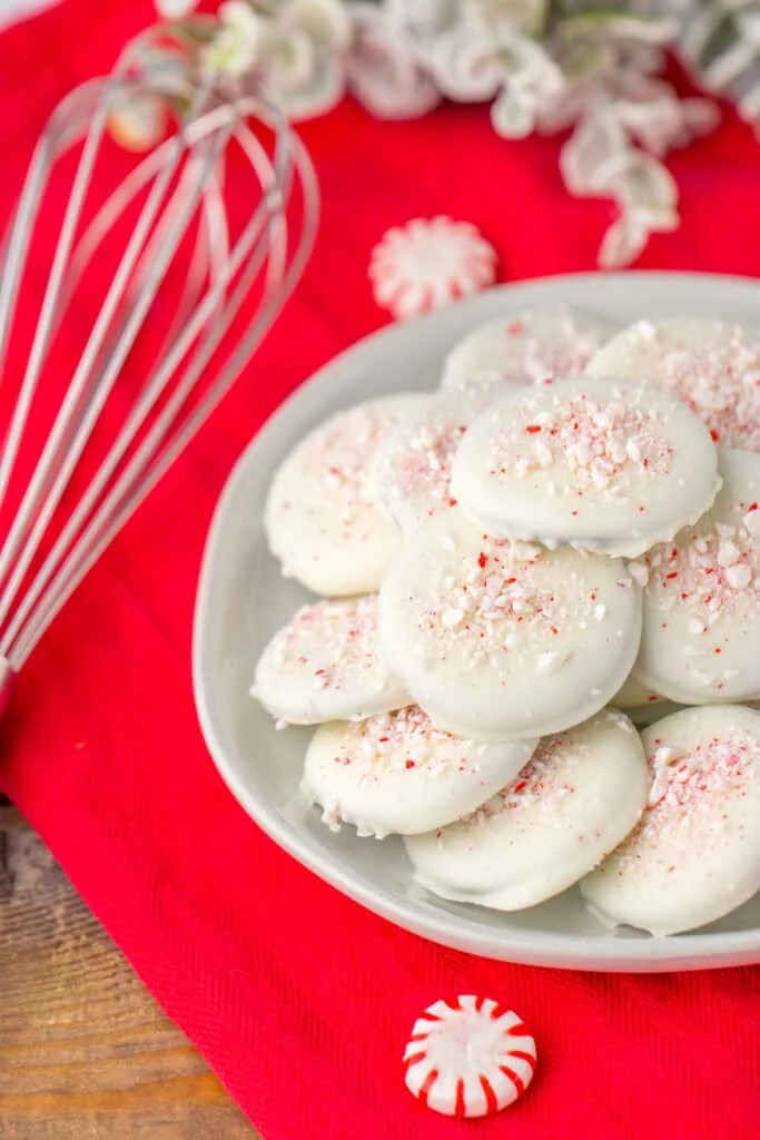 white chocolate thin mints