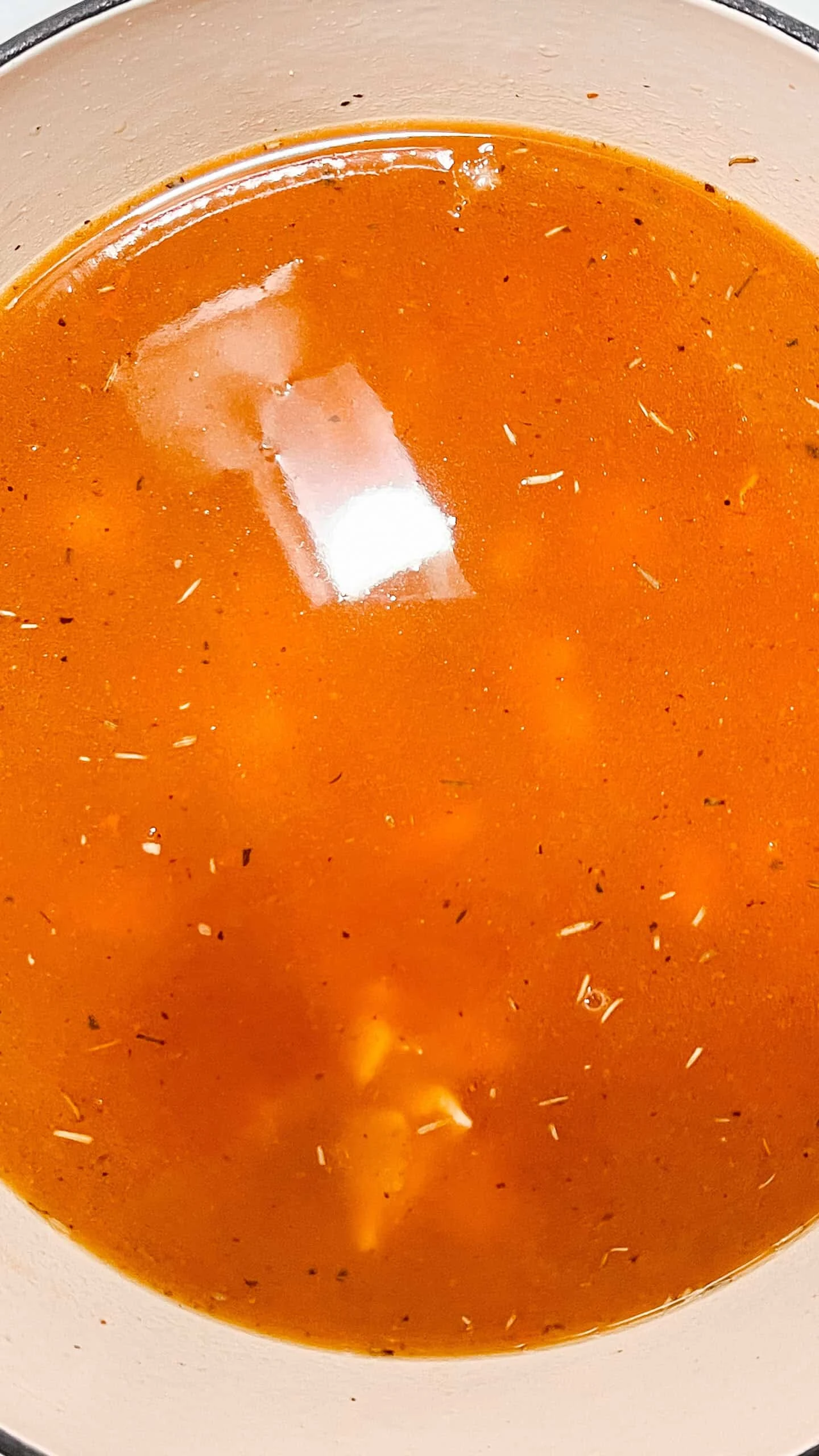 Delicious, savory homemade tomato soup in a bowl, perfect for comforting meals.