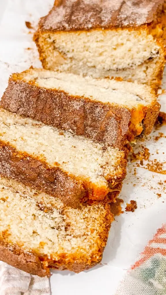 Rich, moist Amish Cinnamon Bread with a golden crust and tender crumb, perfect for breakfast or snacks.