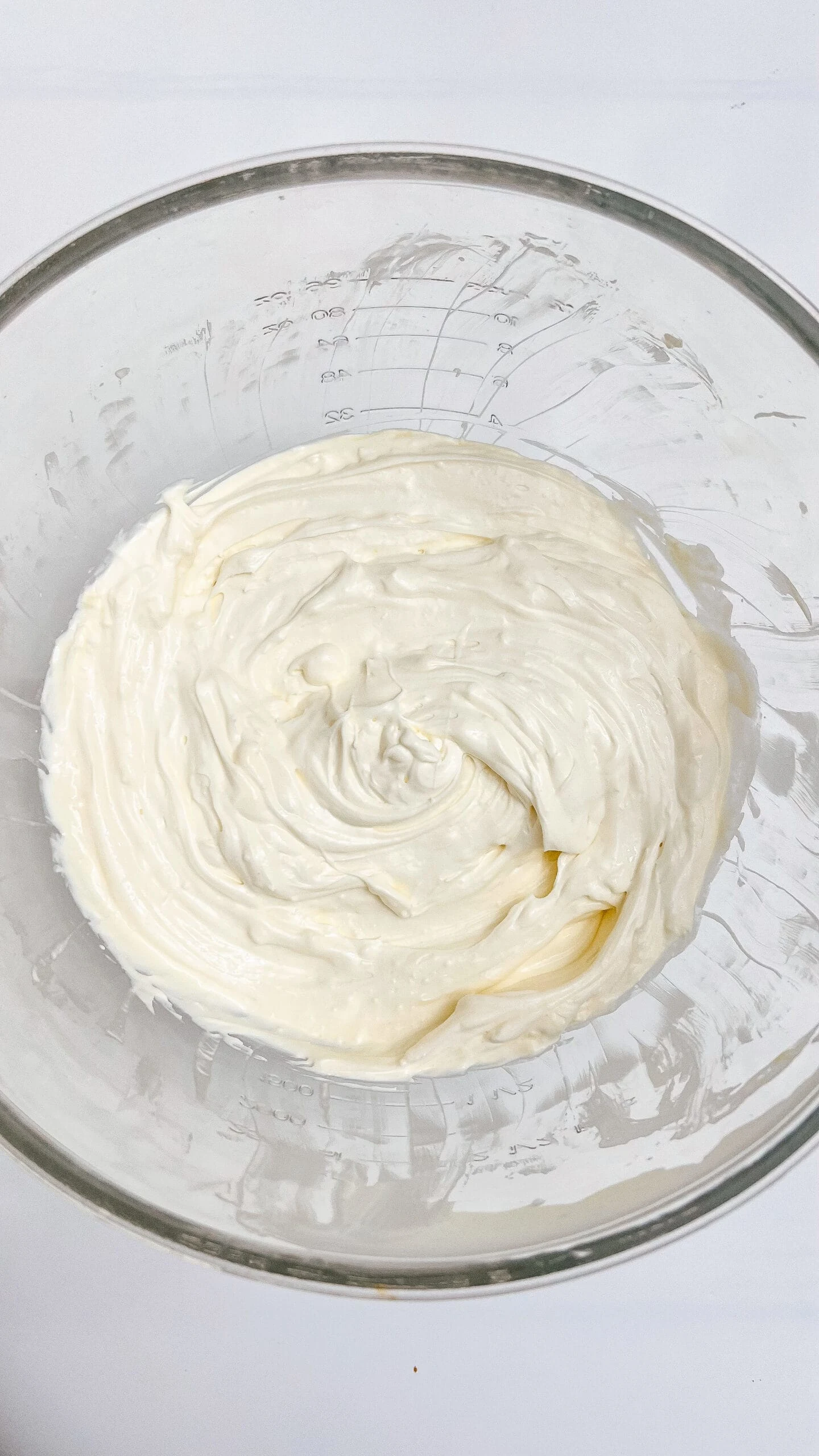 Mix cream cheese