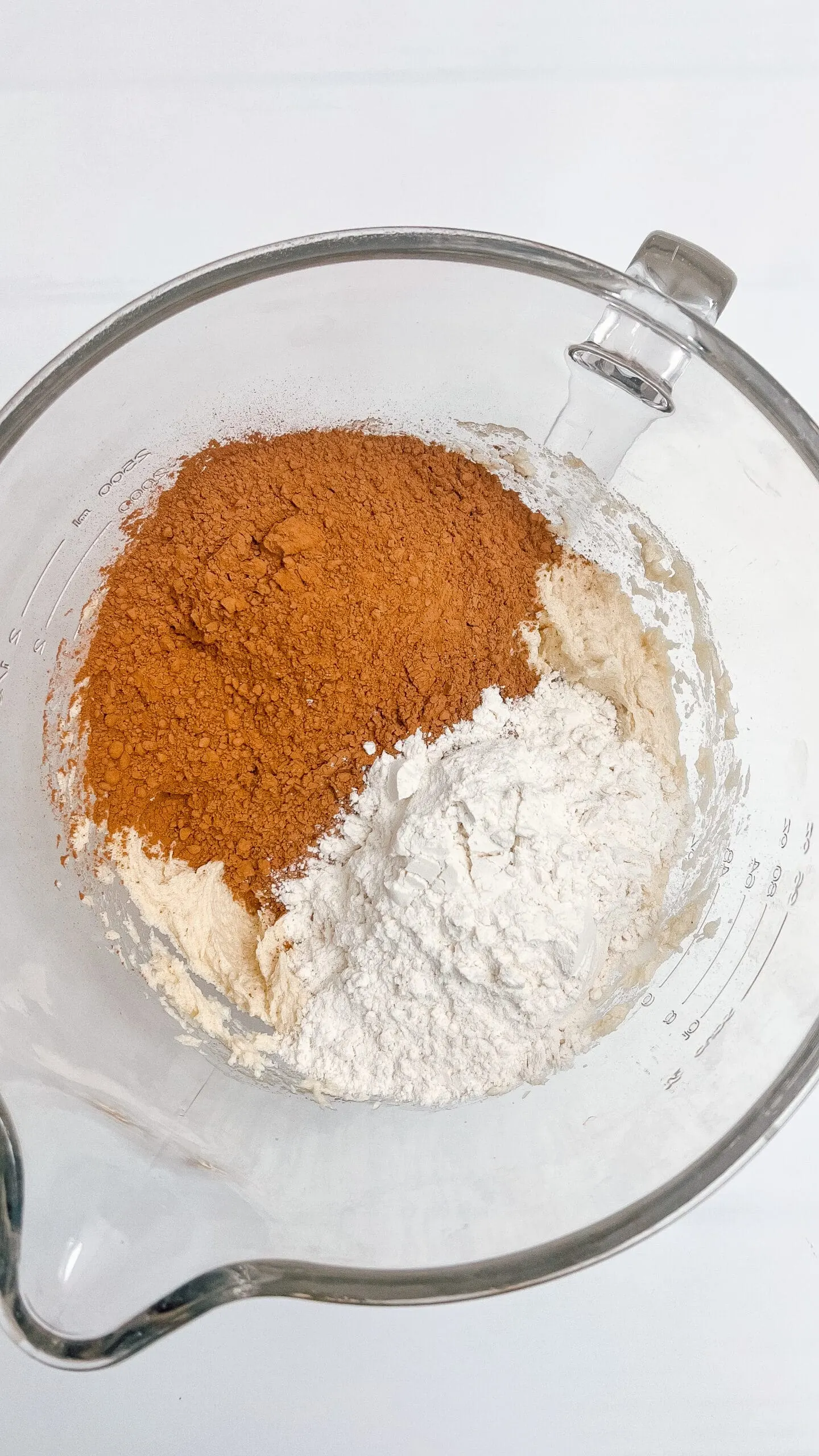 A combination of ground spices and flour for baking recipes on Moore or Less Cooking.