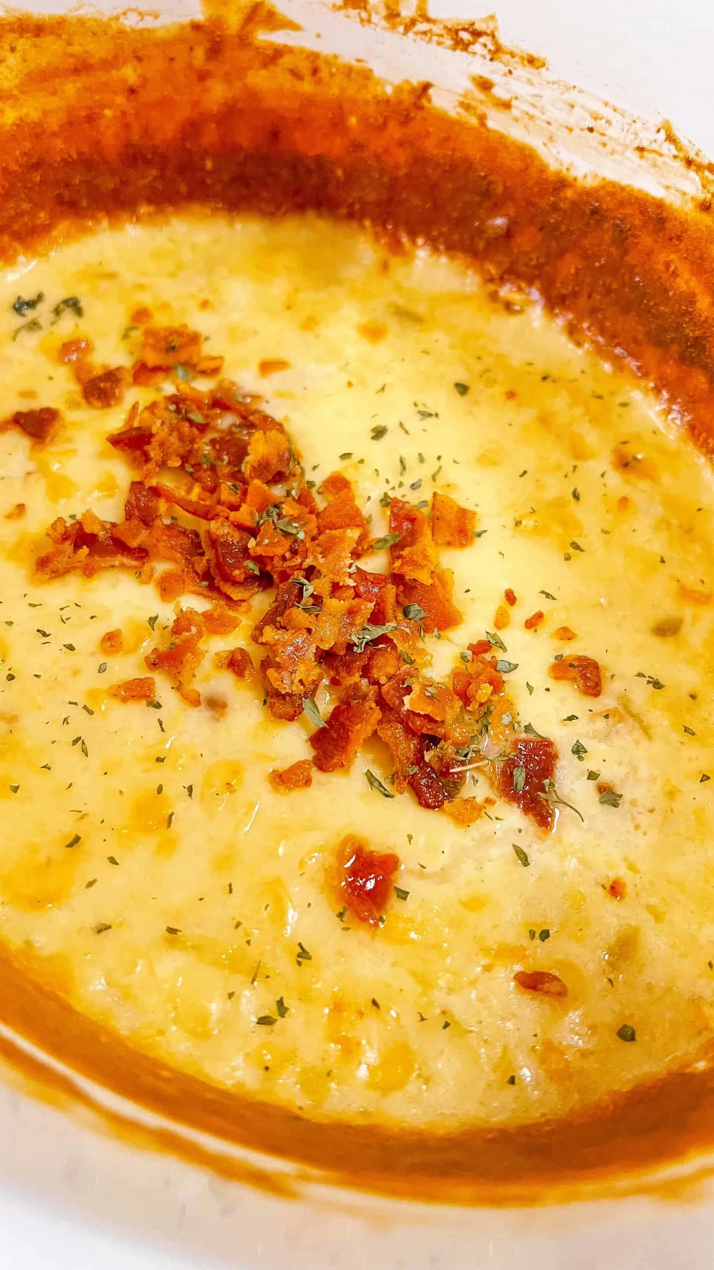 finished cooking corn dip