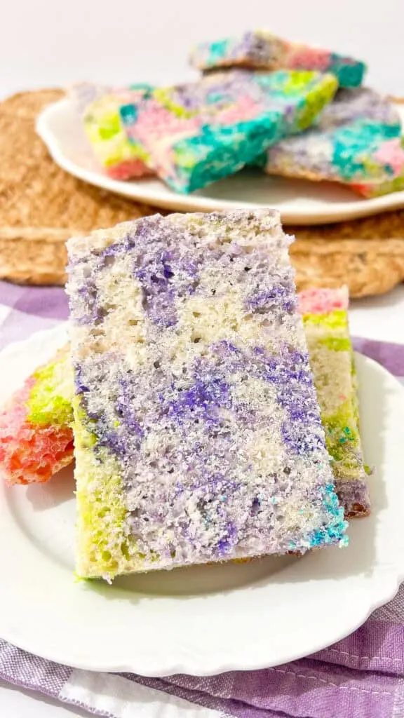 slices of colorful sourdough swirl bread