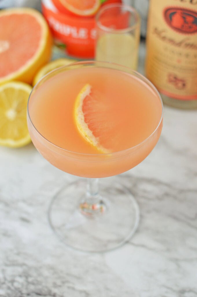 Grapefruit Martini ready to serve